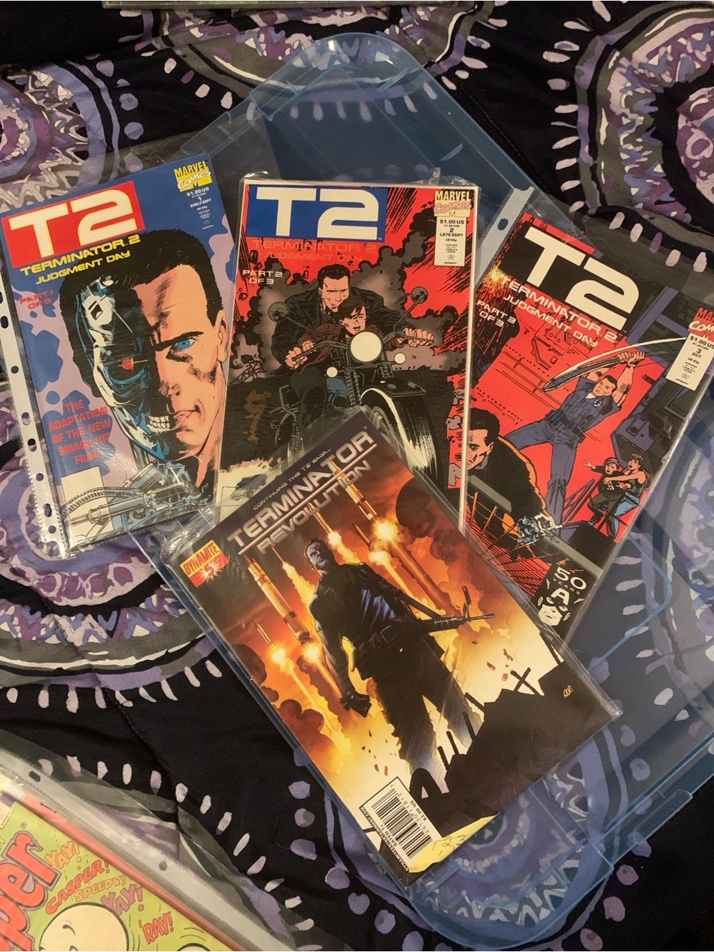 Terminator T2 & Revolution Comic Lot - Bold Red, Blue, Black Covers